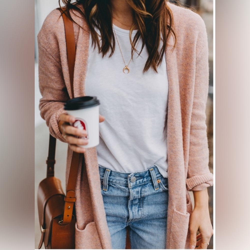 Madewell Kent Cardigan Sweater in Coziest Yarn Size Large